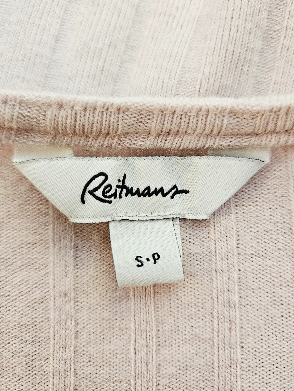 Reitmans Soft Pink Ribbed Cardigan With Balloon Sleeves Small - Picture 2 of 9
